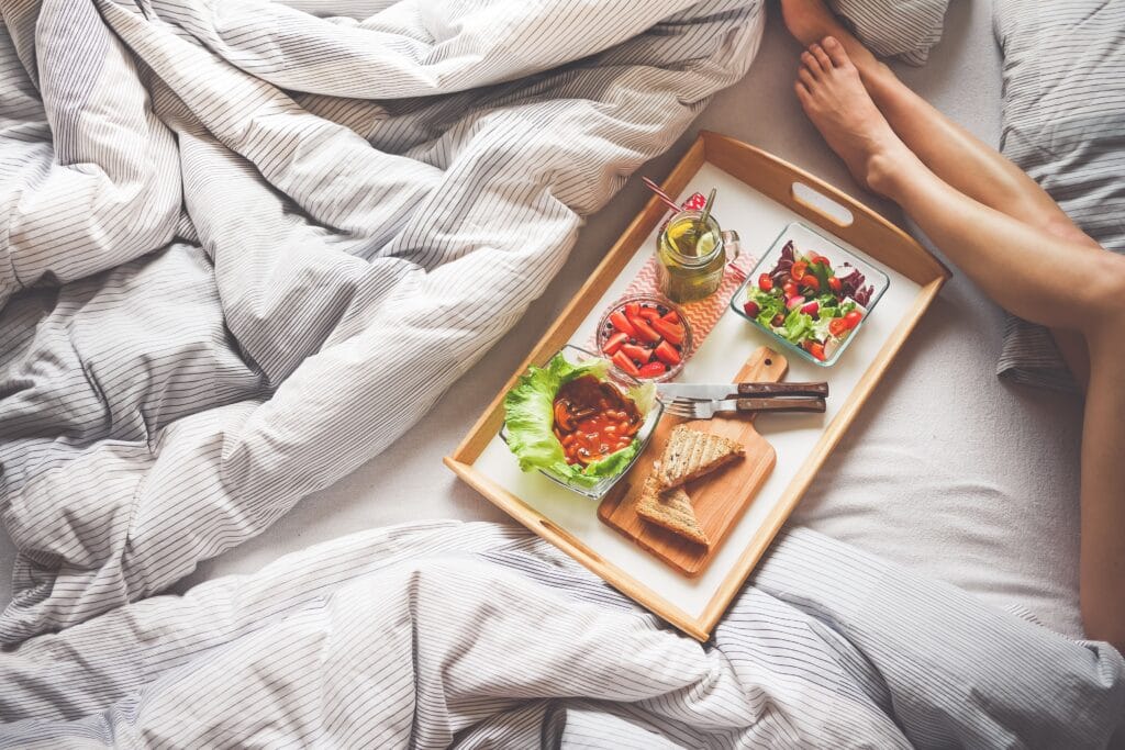 Breakfast in Bed and Handwritten Notes