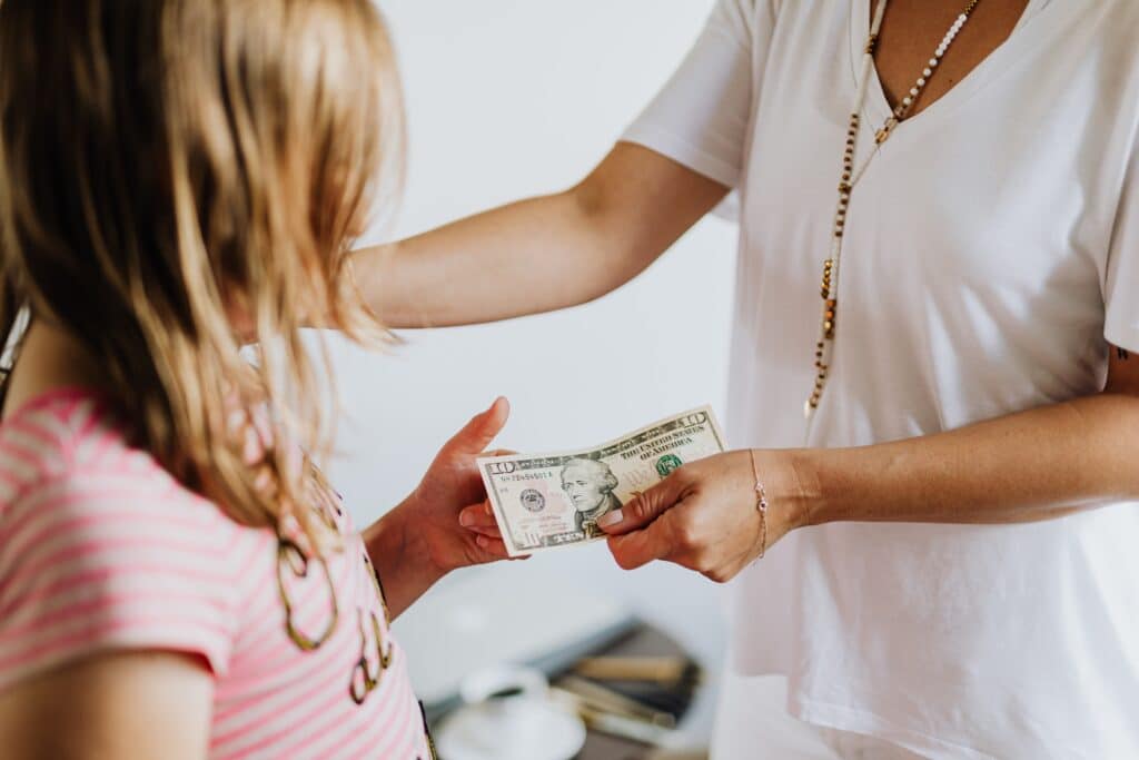 Kids Pocket Money - giving