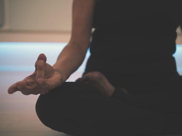 Image of a person meditating